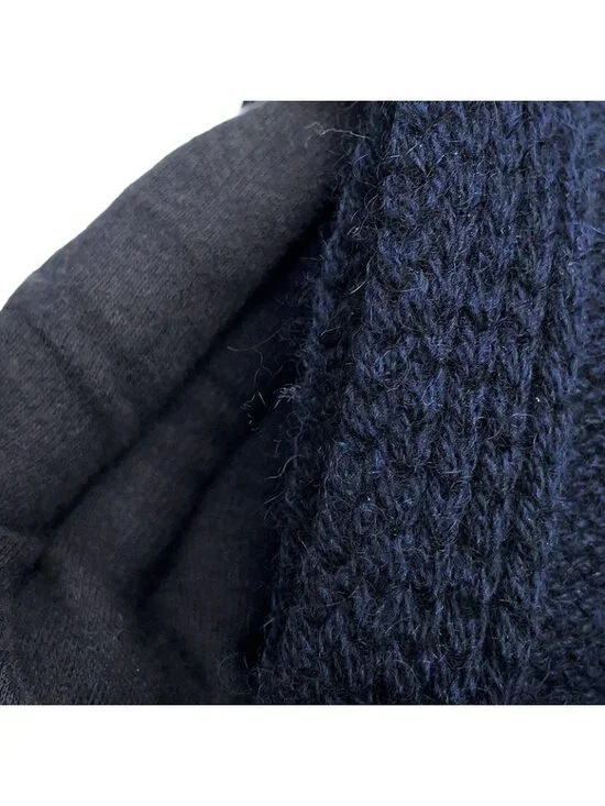 Hermes Scarf Quarter Bash Cashmere Silk Fall/winter Marine - Picture 6 of 8